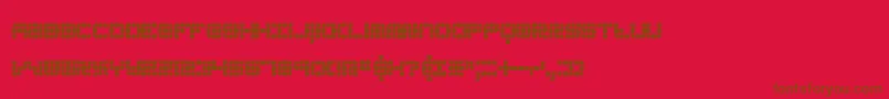 Шрифт konector – коричневые шрифты на красном фоне