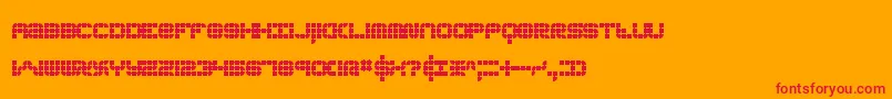 konector Font – Red Fonts on Orange Background