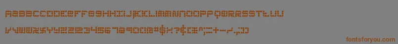 Шрифт koneerie – коричневые шрифты на сером фоне
