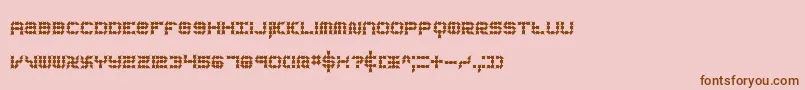 Шрифт koneerie – коричневые шрифты на розовом фоне