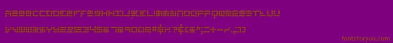koneerie Font – Brown Fonts on Purple Background