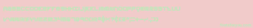 Шрифт koneerie – зелёные шрифты на розовом фоне