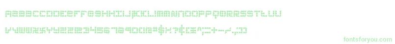 フォントkoneerie – 白い背景に緑のフォント