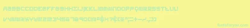 koneerie Font – Green Fonts on Yellow Background