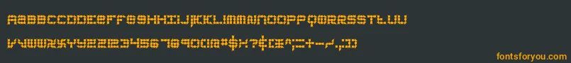 koneerie Font – Orange Fonts on Black Background
