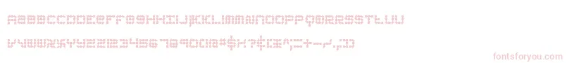 Fonte koneerie – fontes rosa em um fundo branco