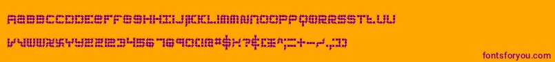 koneerie Font – Purple Fonts on Orange Background