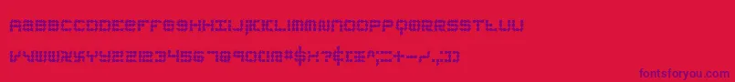 koneerie Font – Purple Fonts on Red Background