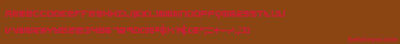 koneerie Font – Red Fonts on Brown Background