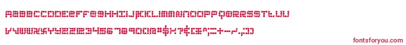koneerie-fontti – punaiset fontit valkoisella taustalla
