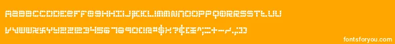 フォントkoneerie – オレンジの背景に白い文字
