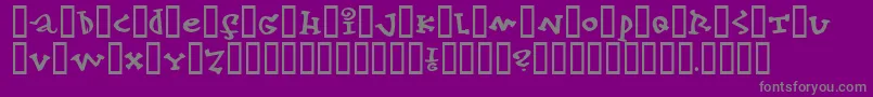 konfekt Font – Gray Fonts on Purple Background
