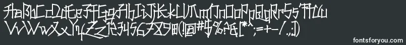 KONFUC   Font – White Fonts on Black Background