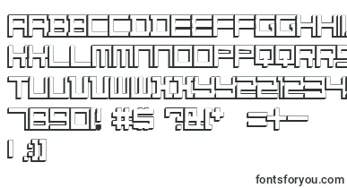 Konstructiv   3D   dker font – outlined Fonts