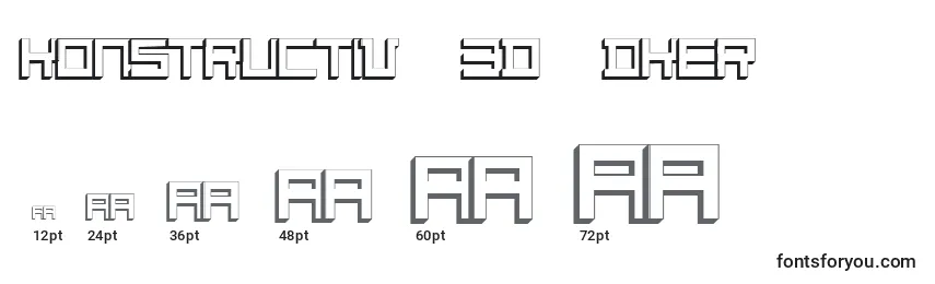 Konstructiv   3D   dker Font Sizes