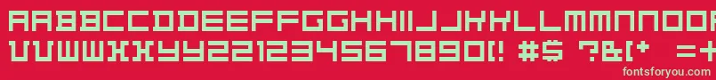 Konstructiv   Dker Font – Green Fonts on Red Background