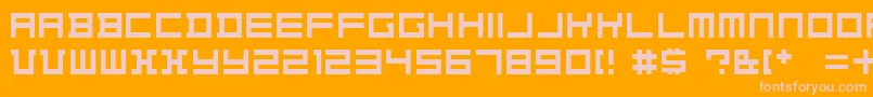 Konstructiv   Dker Font – Pink Fonts on Orange Background