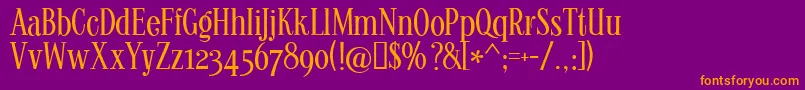 KONTD    Font – Orange Fonts on Purple Background