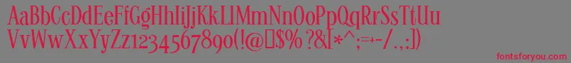 KONTD    Font – Red Fonts on Gray Background