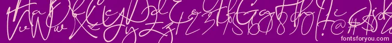 Konya Font – Pink Fonts on Purple Background