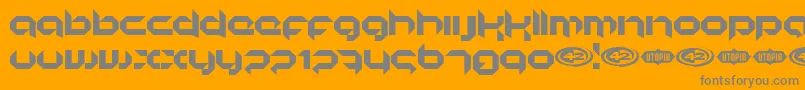 KORUNISH Font – Gray Fonts on Orange Background