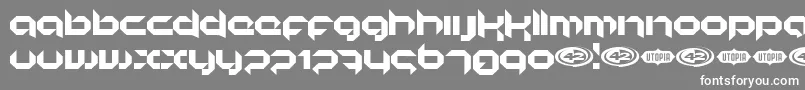 KORUNISH Font – White Fonts on Gray Background
