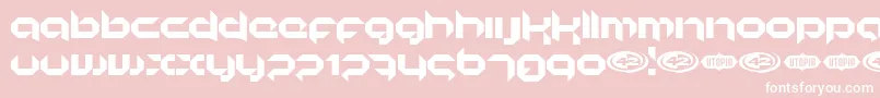KORUNISH Font – White Fonts on Pink Background