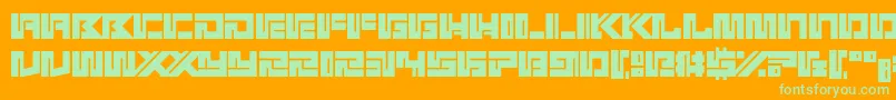 More about Kotoba Font Kotoba Font – Green Fonts on Orange Background