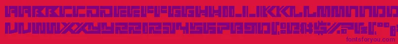 Kotoba Font – Purple Fonts on Red Background