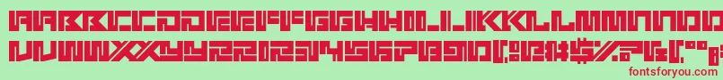 Kotoba Font – Red Fonts on Green Background