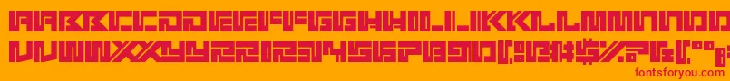 Kotoba Font – Red Fonts on Orange Background