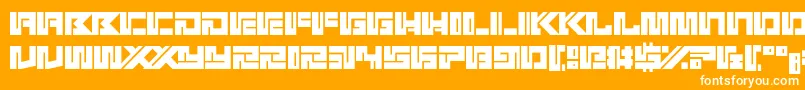 Kotoba Font – White Fonts on Orange Background