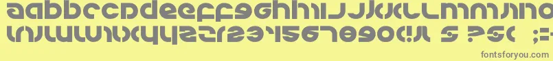 kovacs Font – Gray Fonts on Yellow Background