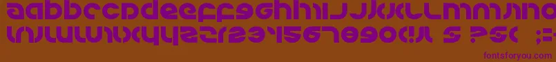 kovacs Font – Purple Fonts on Brown Background