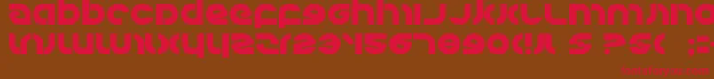 kovacs Font – Red Fonts on Brown Background
