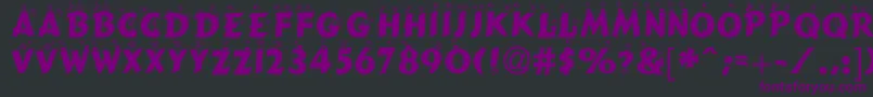 BlMchenNormalDb Font – Purple Fonts on Black Background