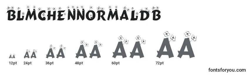 Размеры шрифта BlMchenNormalDb