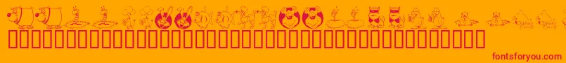 More about KR All Smiles Font KR All Smiles Font – Red Fonts on Orange Background