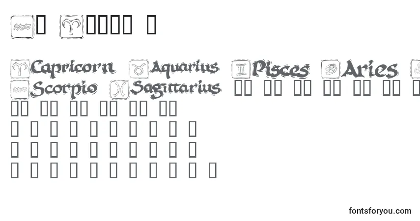 Шрифт KR Astro 1 – алфавит, цифры, специальные символы