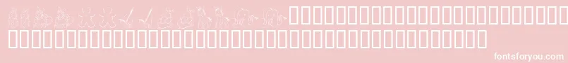 Saiba mais sobre a fonte KR Babys Favorites Fonte KR Babys Favorites – fontes brancas em um fundo rosa
