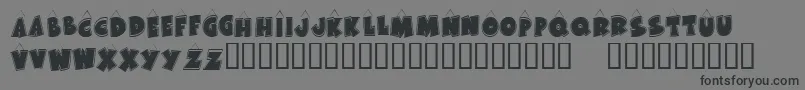 KR Bad Kitty Font – Black Fonts on Gray Background
