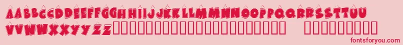 KR Bad Kitty Font – Red Fonts on Pink Background