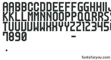 M20 font – tall Fonts
