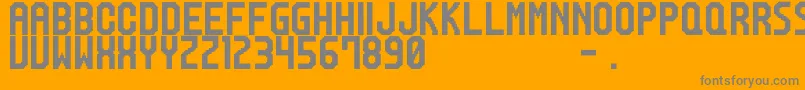 M20 Font – Gray Fonts on Orange Background