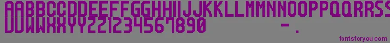 M20 Font – Purple Fonts on Gray Background