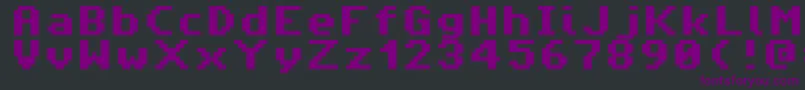 Amiga4everPro Font – Purple Fonts on Black Background