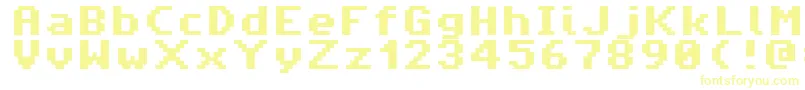 Amiga4everPro Font – Yellow Fonts on White Background