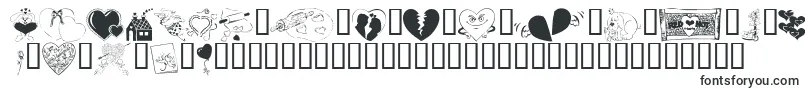 Шрифт KR Belated Valentine – любовные шрифты