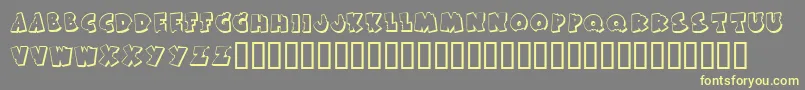 KR Bite Me Font – Yellow Fonts on Gray Background