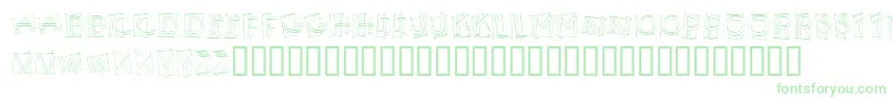 Шрифт KR Boxy – зелёные шрифты